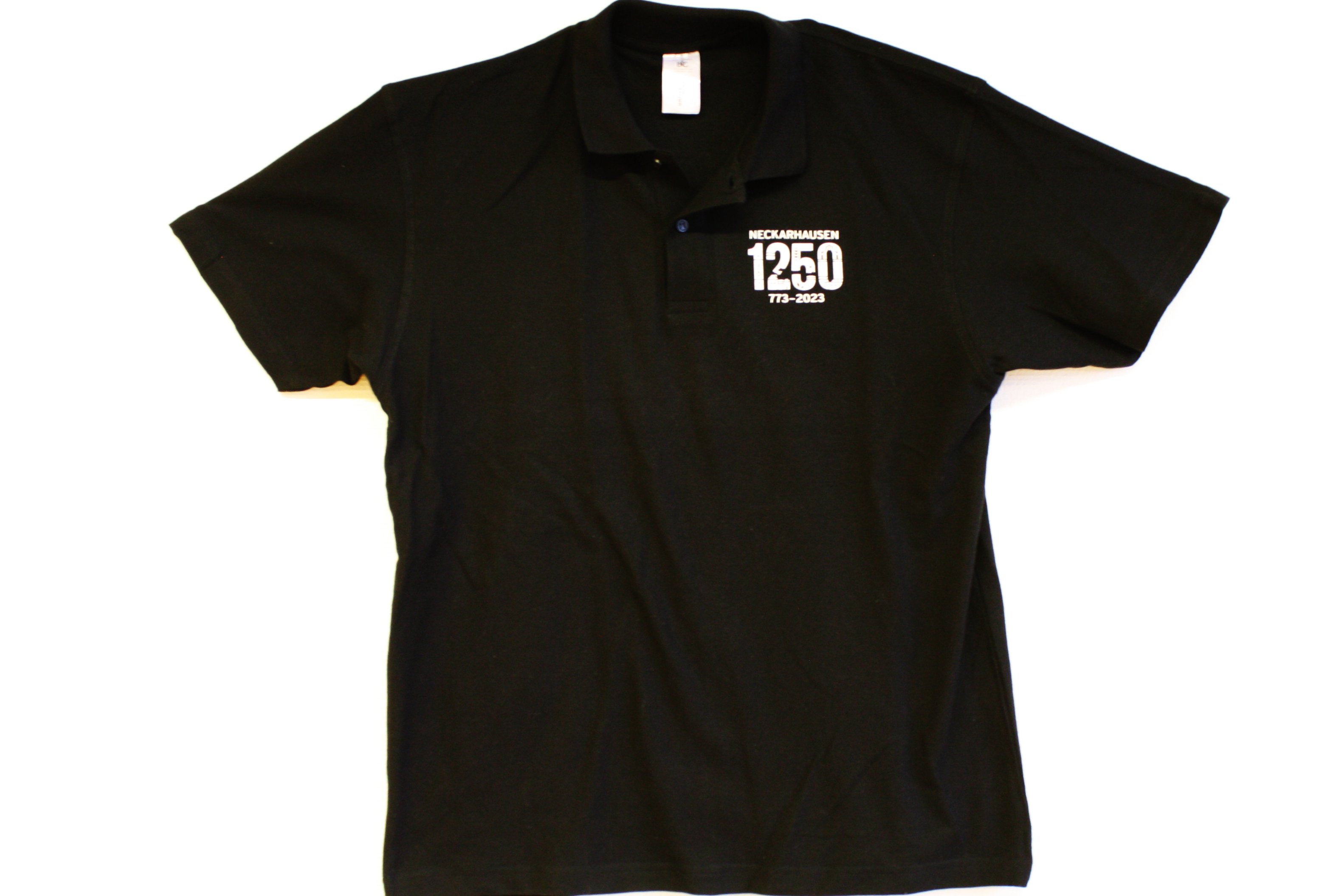  Polo-Shirt schwarz 1250 Jahre Neckarhausen 