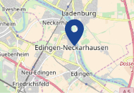 Edingen-Neckarhausen Karte